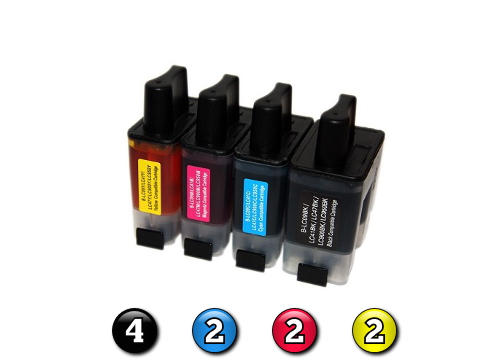 10 Pack Combo Compatible Brother LC47 (4BK/2C/2M/2Y) ink cartridges